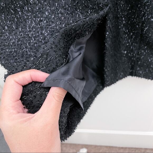 H&M Bodycon Dress Black Metallic Modern - Picture 6 of 16